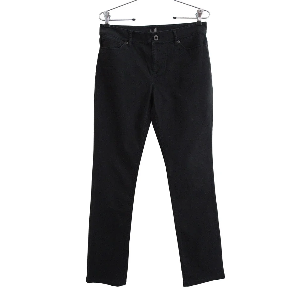 J. Jill Authentic Fit Slim Leg Jeans Chino Womens 4 Black Stretch Cotton Pants